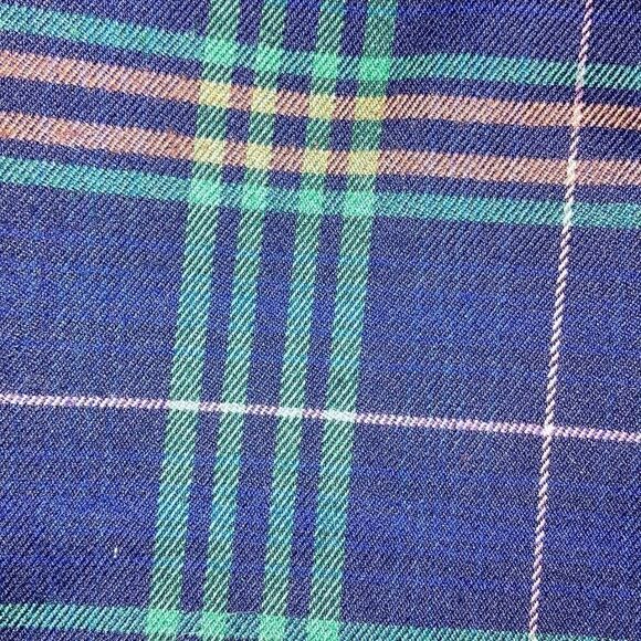 Wild Fable Size Medium Plaid Navy Blue Wrap High Waisted Mini Skirt - Picture 4 of 5